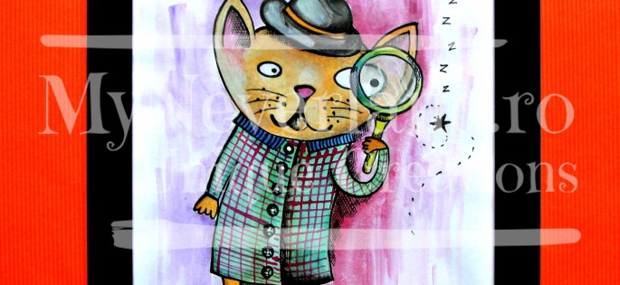 Ilustratie "Curious Cat"